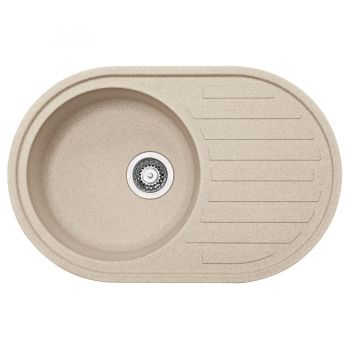 Кухонна мийка FRANKE RONDA ROG 611, оборотна, бежева (114.0254.780) 770х500 мм.
