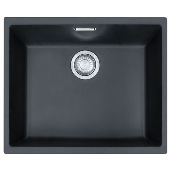 Кухонная мойка FRANKE SIRIUS SID 110-50 под столешницу, черная (125.0395.602) 570х480 мм.