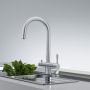 Смеситель для кухни FRANKE CLEAR WATER Eos для фильтрованной воды, нерж. сталь (120.0179.979)