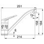 Смеситель для кухни FRANKE NOVARA-PLUS , миндаль (115.0470.655)