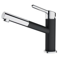 Смеситель для кухни FRANKE ORBIT Pull Out с выдвижным изливом, оникс (115.0623.057)