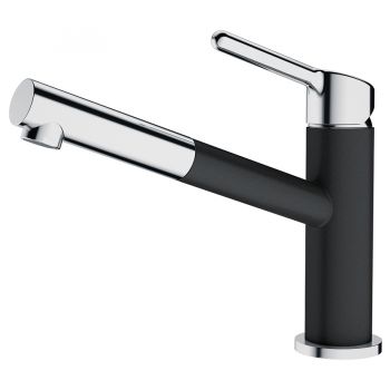 Смеситель для кухни FRANKE ORBIT Pull Out с выдвижным изливом, оникс (115.0623.057)