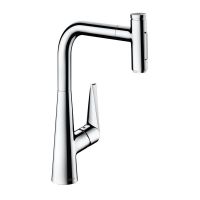 Змішувач для кухні Hansgrohe Talis Select 300 2jet з висувним виливом, хром (73867000)
