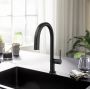 Смеситель для кухни Hansgrohe Aqittura M91 FilterSystem 210 1jet pull-out, Matt Black (76803670)