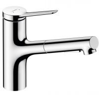 Смеситель для кухни Hansgrohe Zesis M33 150 2jet с вытяжным изливом sBox Lite, Chrome (74803000)