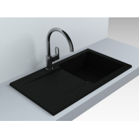 Кухонна мийка Fancy Marble Tennessee 780x435 мм. світло-чорна