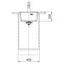 Кухонна мийка FRANKE MARIS MRG 610-37 TL онікс, врізний монтаж (114.0668.861) 410х510 мм.