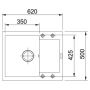 Кухонна мийка FRANKE MARIS MRG 611-62 оборотна, сахара (114.0381.007) 620х500 мм.