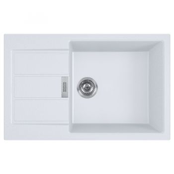 Кухонная мойка FRANKE SIRIUS 2 S2D 611-78 XL оборотная, белая (143.0621.338) 780х500 мм.