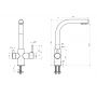 Смеситель для кухни Asignatura Twin Standart 80540600