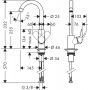 Hansgrohe Logis 71835000 Смеситель для кухни