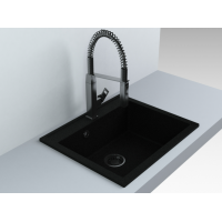 Кухонна мийка Fancy Marble Oregon 600x500 мм. світло-чорна