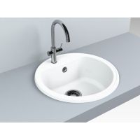 Кухонна мийка Fancy Marble Texas 500x500 мм. біла