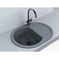 Кухонна мийка Fancy Marble Yuta 610x460 мм. сіра