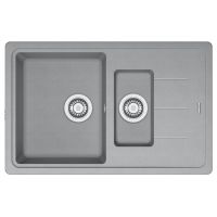 Кухонная мойка FRANKE BASIS BFG 651-78 оборотная, серый камень (114.0565.111) 780х500 мм.