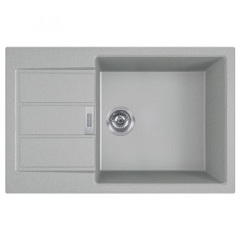 Кухонная мойка FRANKE SIRIUS 2 S2D 611-78 XL оборотная, серая (143.0621.339) 780х500 мм.