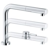 Смеситель для кухни FRANKE ACTIVE WINDOW pull out с выдвижным изливом, хром (115.0486.978)