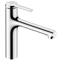 Смеситель для кухни Hansgrohe Zesis M33 160 2jet с вытяжным изливом sBox Lite, Chrome (74804000)