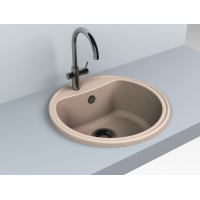 Кухонна мийка Fancy Marble Texas 500x500 мм. пісочна