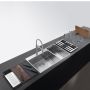 Кухонная мойка FRANKE BOX CENTER BWX 220-54-27 малая чаша справа (127.0538.259) 860х510 мм.