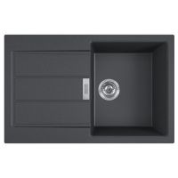 Кухонная мойка FRANKE SIRIUS 2 S2D 611-78 оборотная, черная (143.0621.190) 780х500 мм.