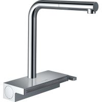 Кухонний змішувач Hansgrohe Aguno Select 250 2jet з витяжним виливом Sbox, хром (73830000)
