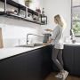 Смеситель для кухни Hansgrohe Talis M54 210 1jet с вытяжным изливом, Brushed Black Chrome (72808340)