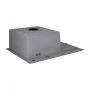 Мойка для кухни интегрированная Lidz Handmade H6350BR крыло справа (LDH6350BRPVD45590) Brushed Black PVD 3/1 мм