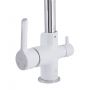Смеситель для кухни Qtap Grand с подключением для питьевой воды QTGRA362CRW45668 Chrome/White