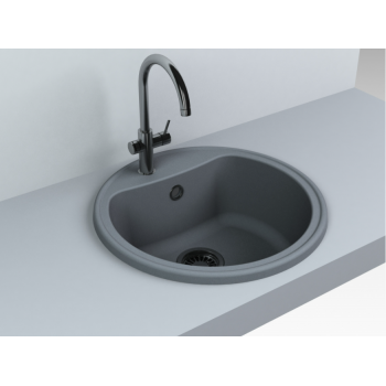 Кухонна мийка Fancy Marble Texas 500x500 мм. сіра
