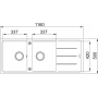 Кухонна мийка FRANKE BASIS BFG 621 оборотна, онікс (114.0676.263) 1160х500 мм.