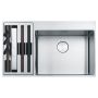 Кухонна мийка FRANKE BOX CENTER BWX 220-54-27 мала чаша ліворуч (127.0538.260) 860х510 мм.