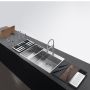 Кухонна мийка FRANKE BOX CENTER BWX 220-54-27 мала чаша ліворуч (127.0538.260) 860х510 мм.