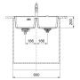 Кухонна мийка FRANKE MARIS MRG 620 TL онікс, врізний монтаж (114.0661.783) 760х510 мм.