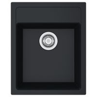Кухонная мойка FRANKE SIRIUS SID 610-40 оборотная, черная (114.0497.988) 430х530 мм.