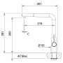 Смеситель кухонный Franke Neptune Evo (115.0373.945) хром / черный