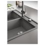 Кухонна мийка FRANKE MARIS MRG 620 TL сірий камінь, врізний монтаж (114.0661.784) 760х510 мм.