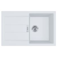 Кухонная мойка FRANKE SIRIUS 2 S2D 611-78 оборотная, белая (143.0621.332) 780х500 мм.