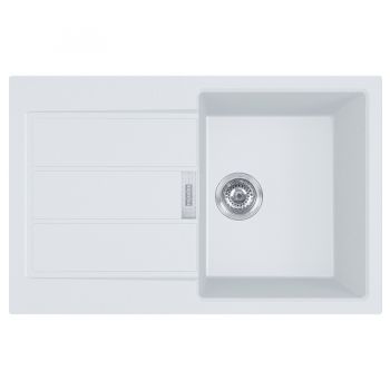 Кухонна мийка FRANKE SIRIUS 2 S2D 611-78 оборотна, біла (143.0621.332) 780х500 мм.