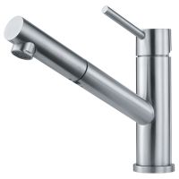 Смеситель для кухни FRANKE ORBIT Pull Out с выдвижным изливом, нерж. сталь (115.0569.461)