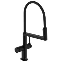 Смеситель кухонный Hansgrohe Talis M54 PowderSpray 210 3jet Semi-Pro, Matt Black (72861670)