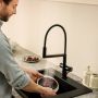 Кухонний змішувач Hansgrohe Talis M54 PowderSpray 210 3jet Semi-Pro, Matt Black (72861670)