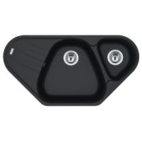 Кухонная мойка FRANKE ANTEA AZG 661-E оникс, угловая (114.0499.223) 960х500 мм.