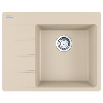Кухонная мойка FRANKE CENTRO CNG 611-62 TL бежевая, крыло слева (114.0630.451) 620х500 мм.