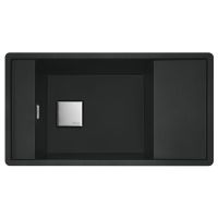 Кухонная мойка FRANKE FRESNO FSG 611 оборотная, черная матовая (114.0652.620) 877х495 мм.