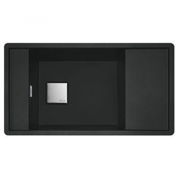 Кухонная мойка FRANKE FRESNO FSG 611 оборотная, черная матовая (114.0652.620) 877х495 мм.