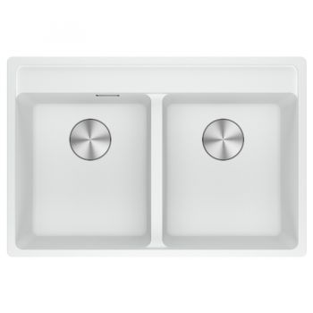 Кухонна мийка FRANKE MARIS MRG 620 TL біла, врізний монтаж (114.0661.785) 760х510 мм.
