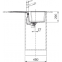 Кухонная мойка FRANKE URBAN UBG 611-78 оборотная, черная матовая (114.0699.234) 780х500 мм.