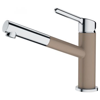 Смеситель для кухни FRANKE ORBIT Pull Out с выдвижным изливом, миндаль (115.0623.147)