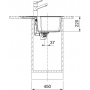 Кухонна мийка FRANKE URBAN UBG 611-62 оборотна, чорна матова (114.0699.235) 620х500 мм.